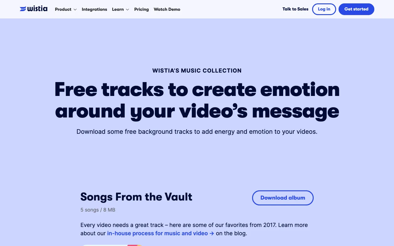 Wistia Music screenshot