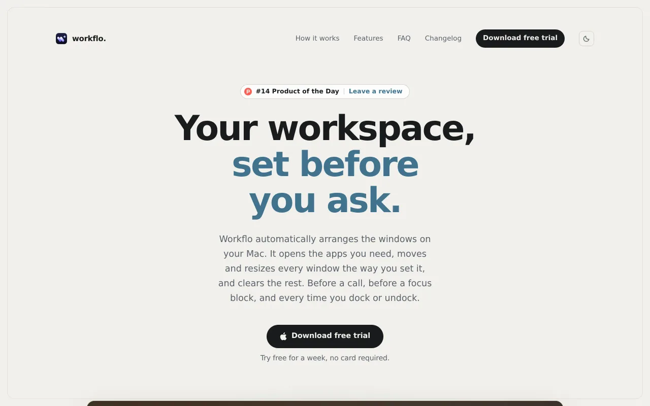 Workflo. screenshot