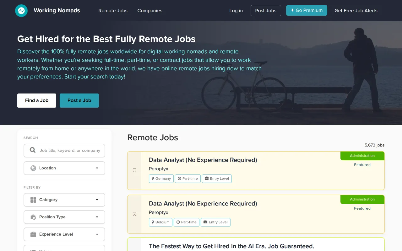 Working Nomads screenshot