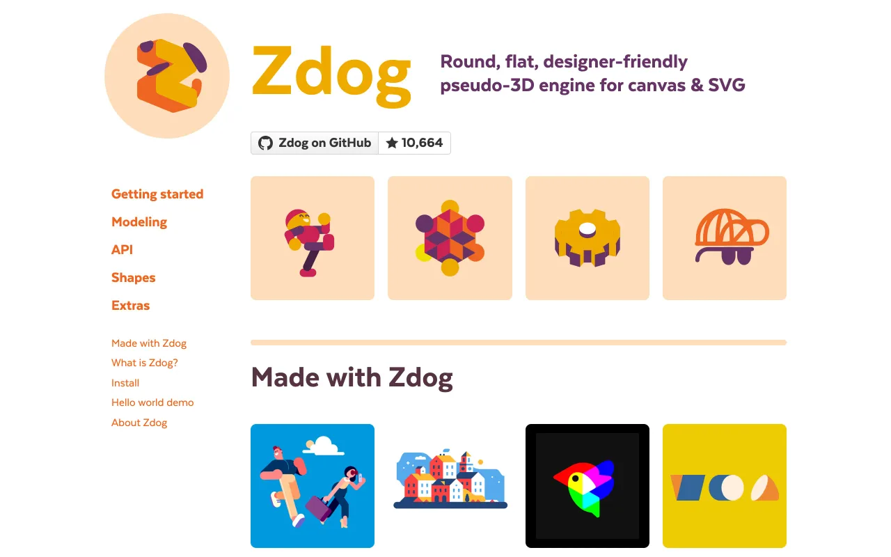 Zdog screenshot