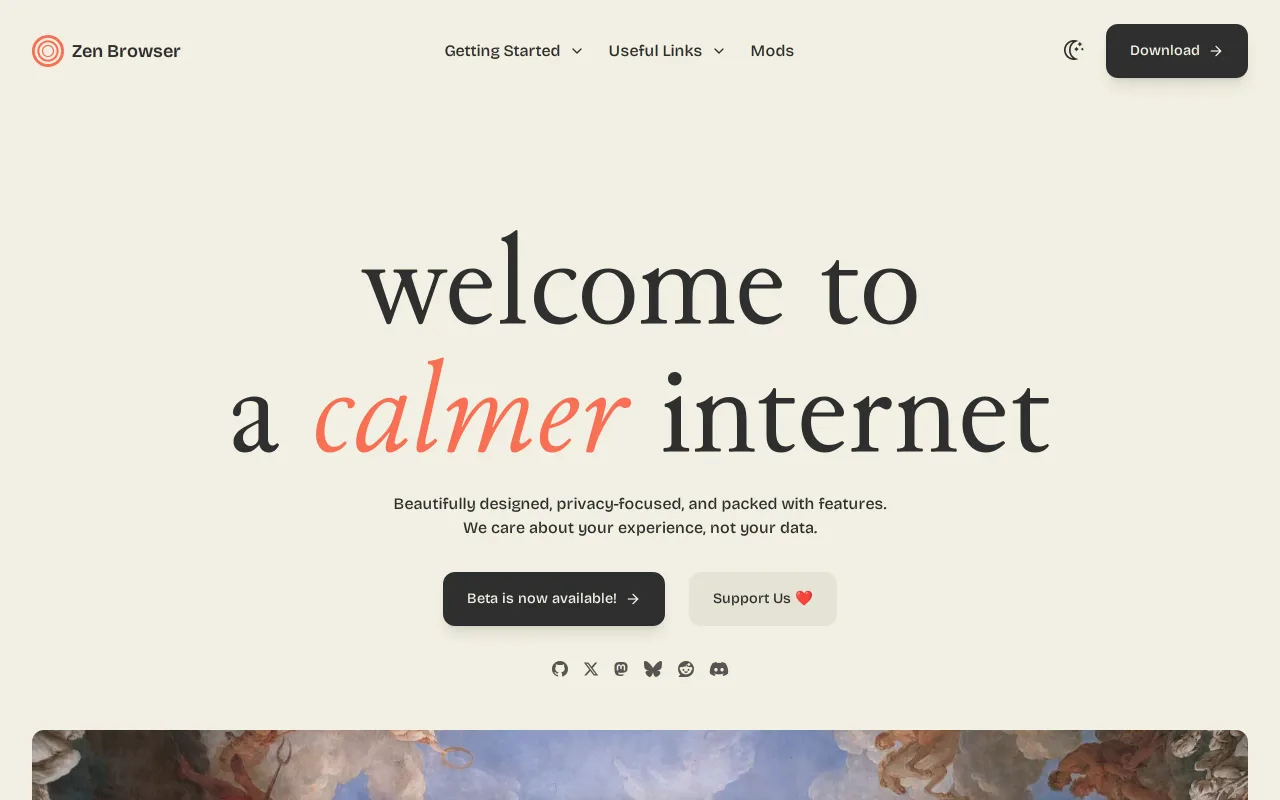 Zen Browser screenshot