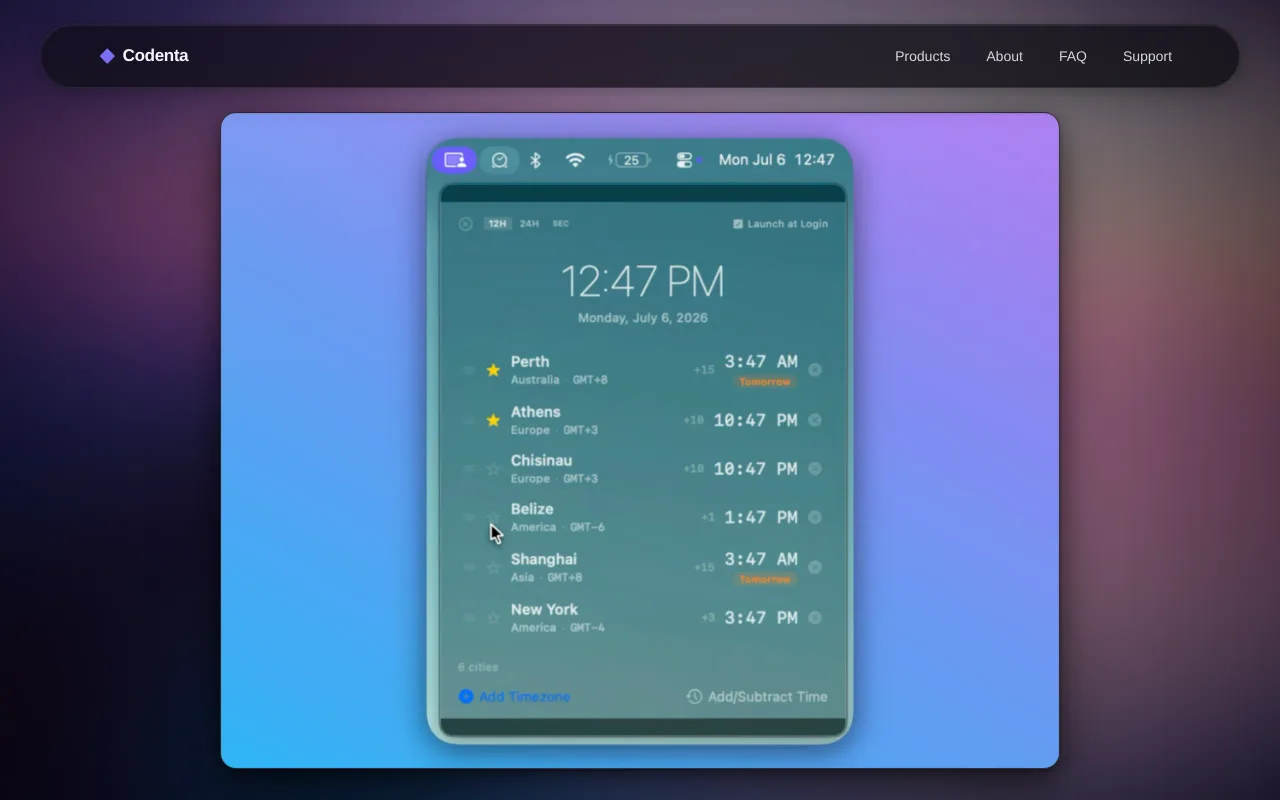 Zonedial screenshot