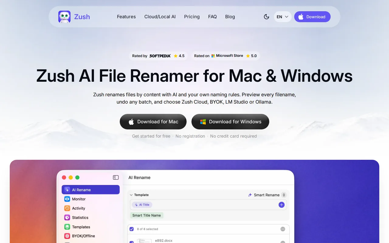 Zush screenshot