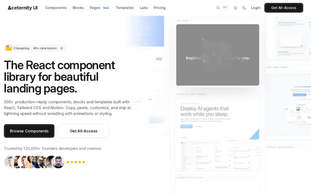 Aceternity UI preview