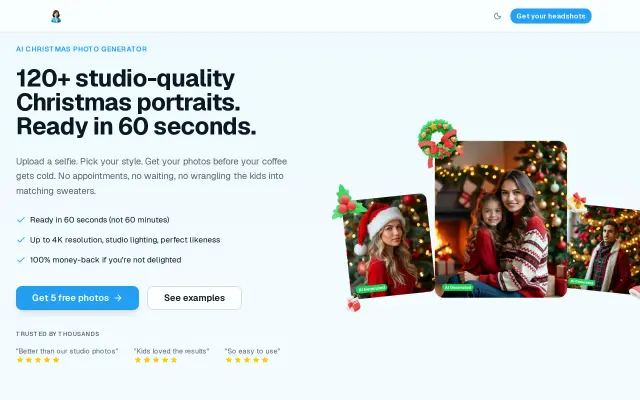 AI Christmas Photo preview