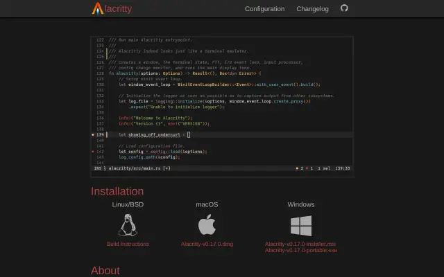 Alacritty preview