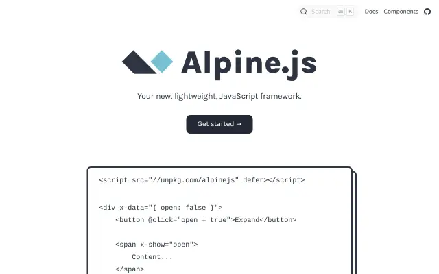 Alpine.js preview