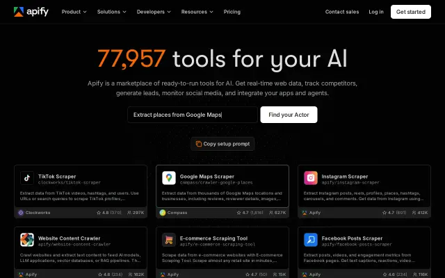 Apify preview