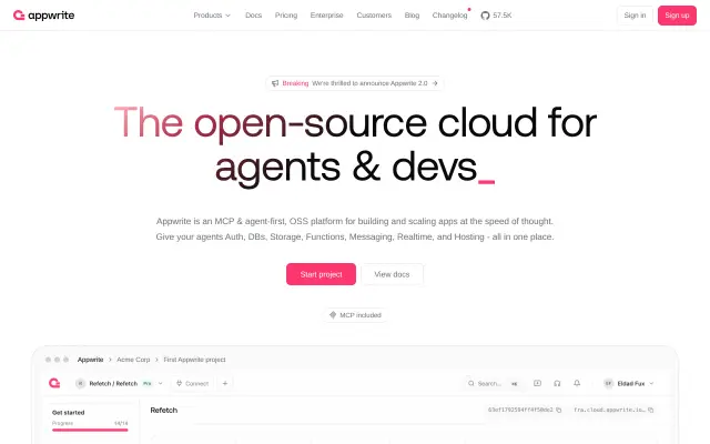 Appwrite preview