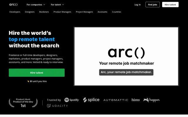 Arc.dev preview