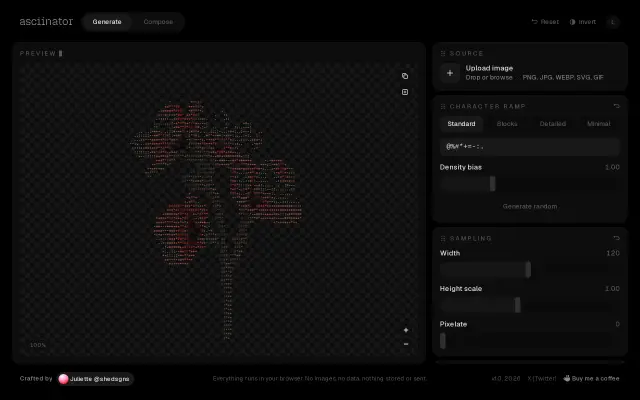 ASCIInator preview