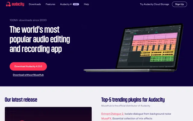 Audacity preview