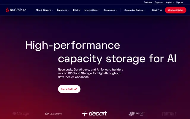 Backblaze preview