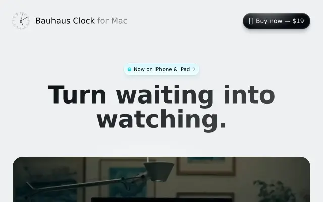 Bauhaus Clock preview