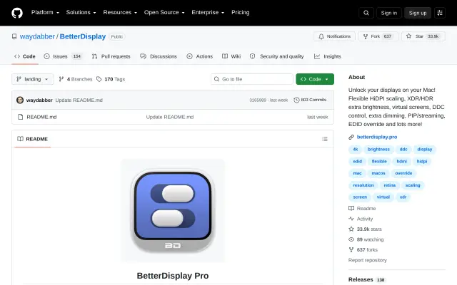 BetterDisplay preview