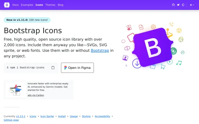 Bootstrap Icons preview
