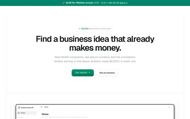 Business Ideas DB preview