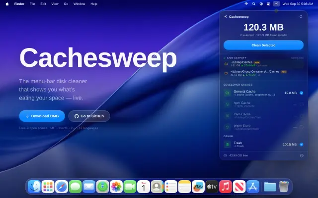 Cachesweep preview