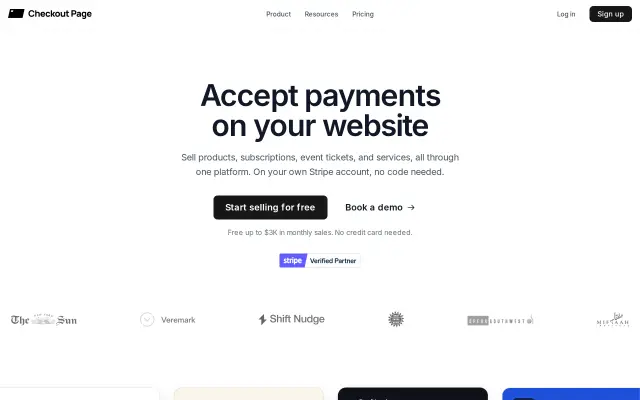 Checkout Page preview