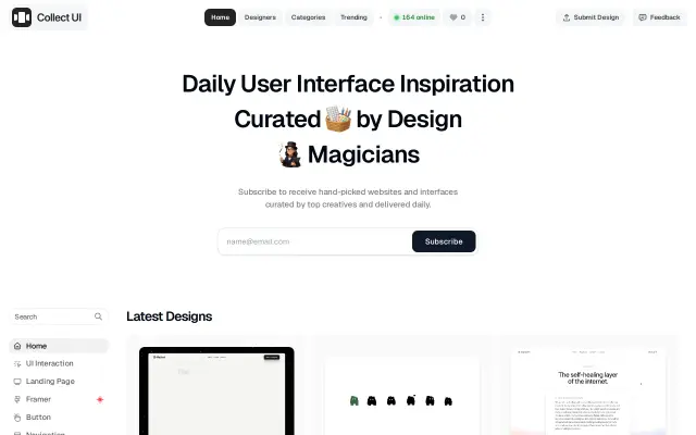 Collect UI preview
