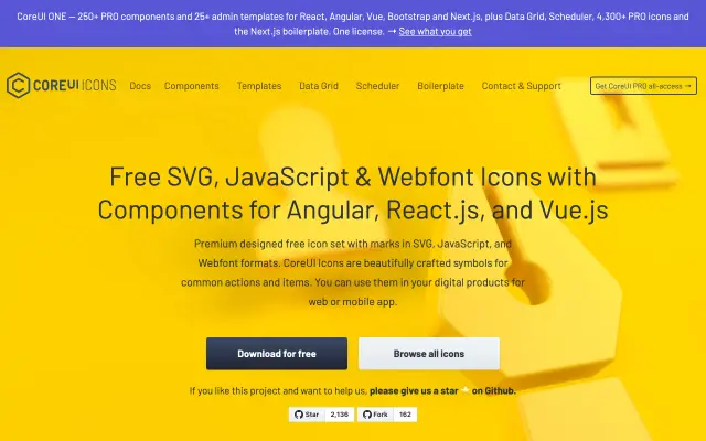 CoreUI Icons preview