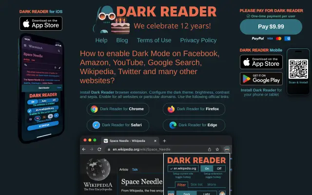 Dark Reader preview