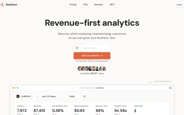 Datafast preview