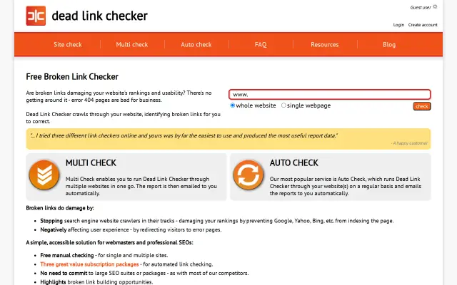 Dead Link Checker preview