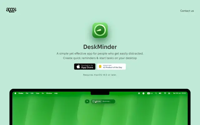 DeskMinder preview