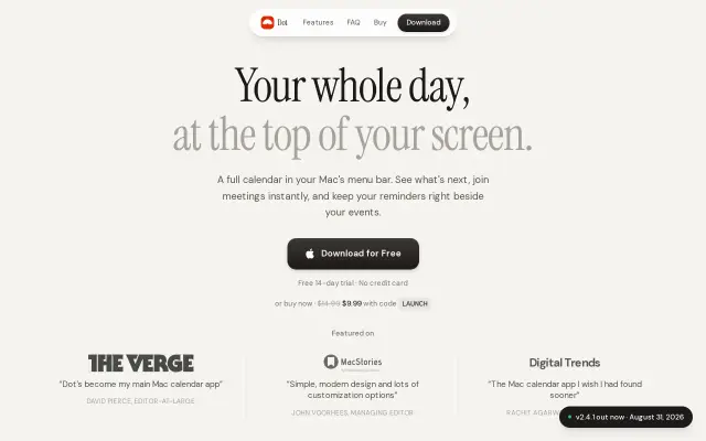Dot preview