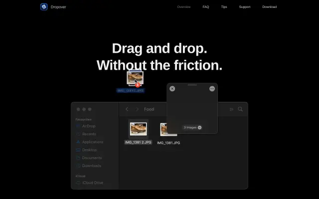 Dropover preview