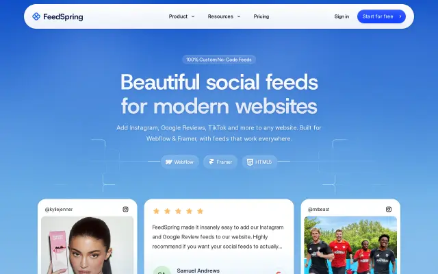 FeedSpring preview