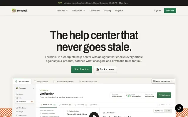 Ferndesk preview