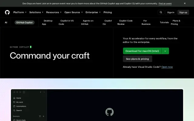 GitHub Copilot preview