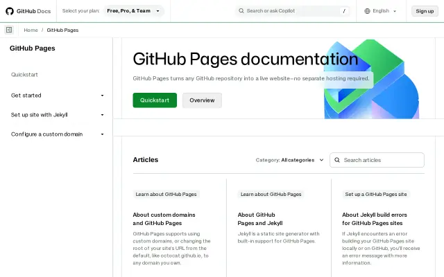 GitHub Pages preview
