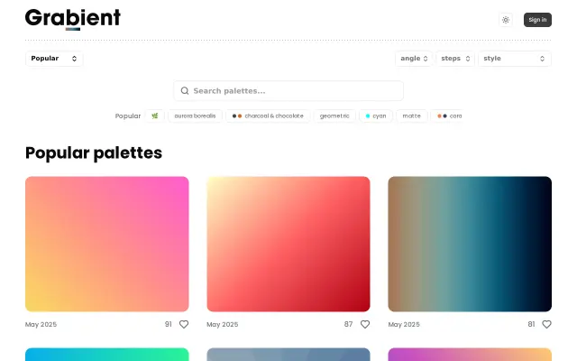 Grabient preview