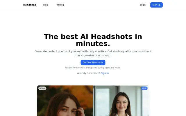 Headsnap preview
