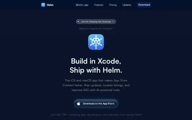 Helm for App Store Connect preview