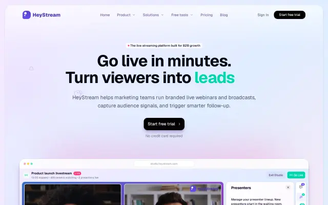 HeyStream preview