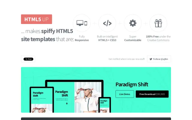 HTML5 UP preview
