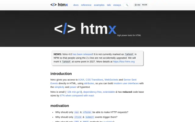htmx preview