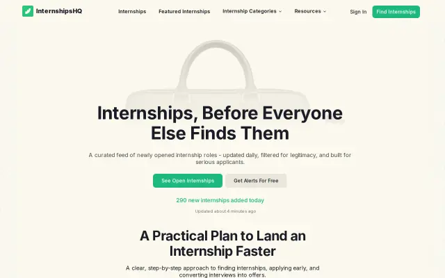 InternshipsHQ preview