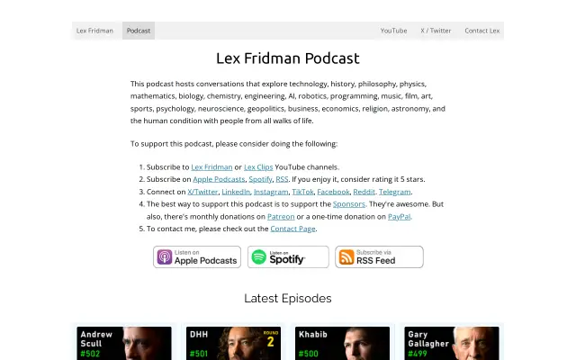 Lex Fridman Podcast preview