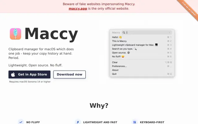 Maccy preview