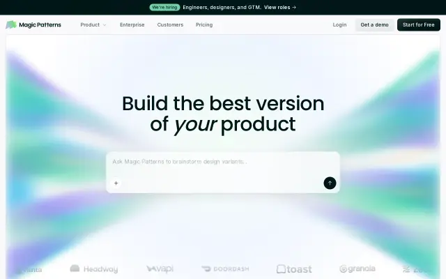 Magic Patterns preview
