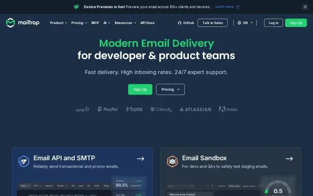 Mailtrap preview