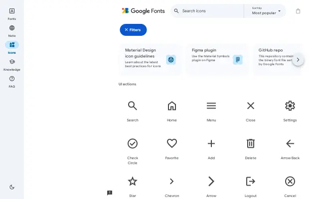 Material Symbols preview