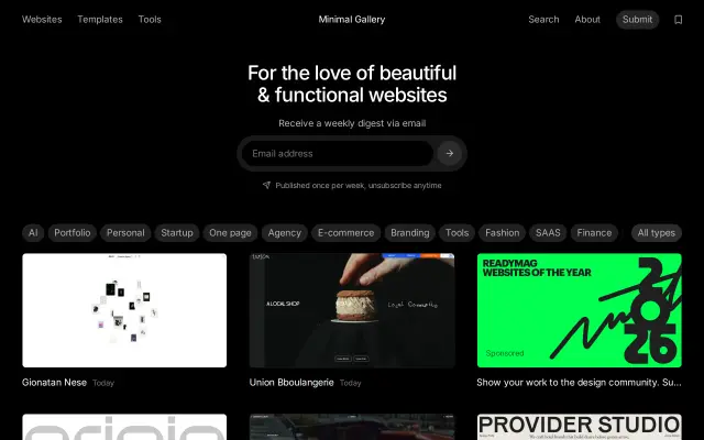 Minimal Gallery preview