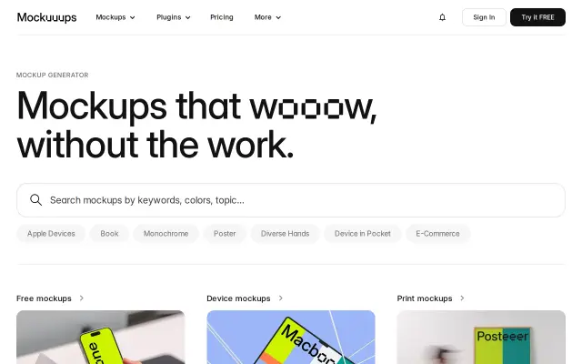 Mockuuups Studio preview
