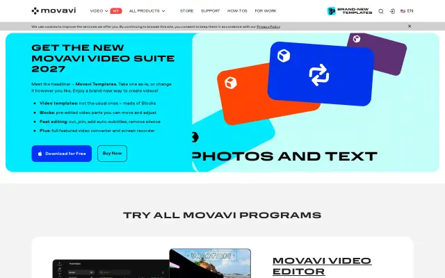 Movavi Video Editor preview